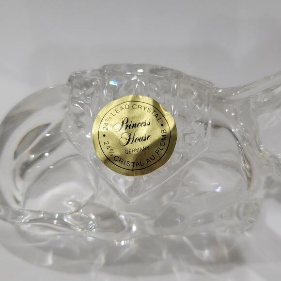 Vintage‎ Princess House Lead Crystal Donkey Figurine Nativity Replacement - Picture 10 of 10